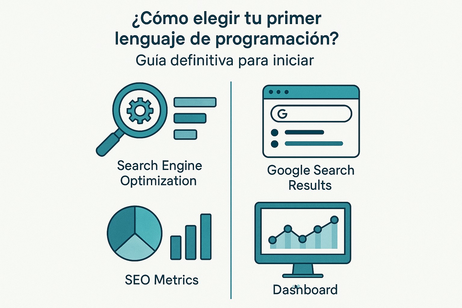Infografía: guía visual con conceptos y datos clave sobre ¿cómo elegir tu primer lenguaje de programación? guía definitiva para iniciar
