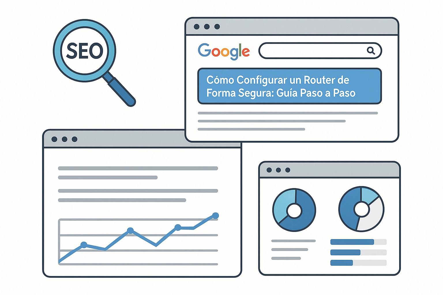 Ilustración sobre configuracion router guia