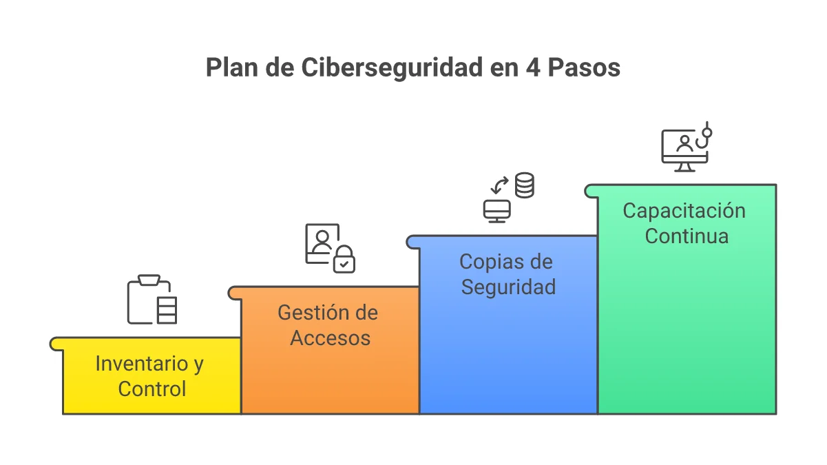 Infografía Plan de Ciberseguridad Esencial para PYMES 2026