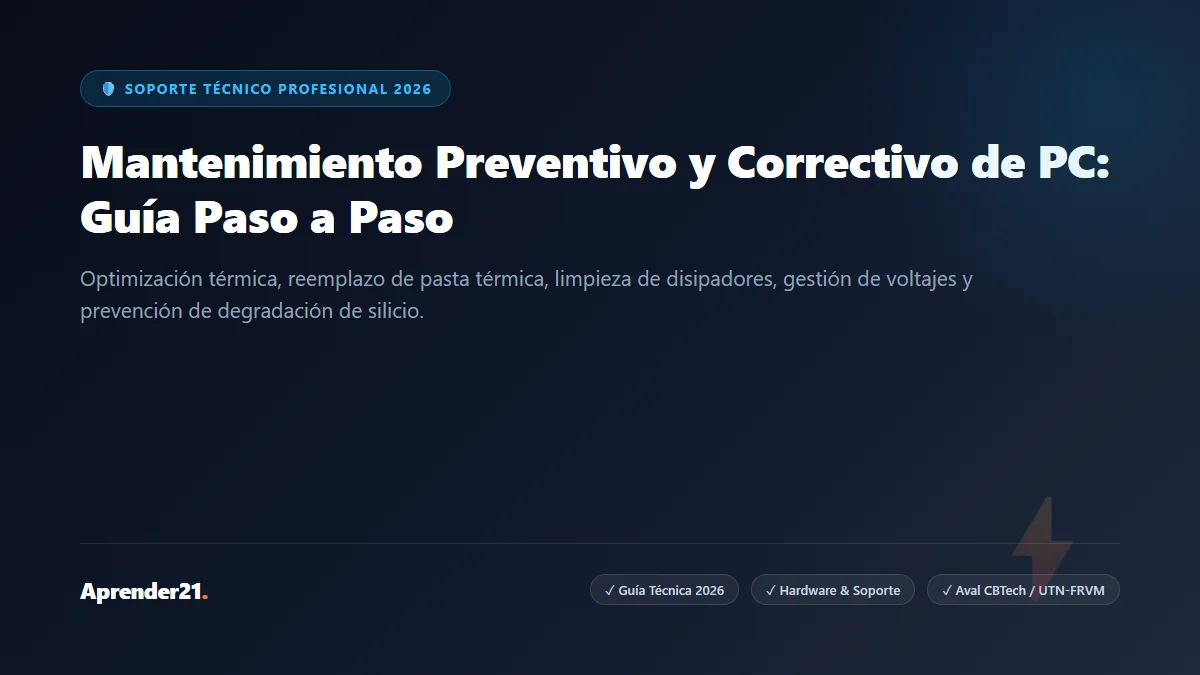Mantenimiento preventivo vs correctivo PC 2026