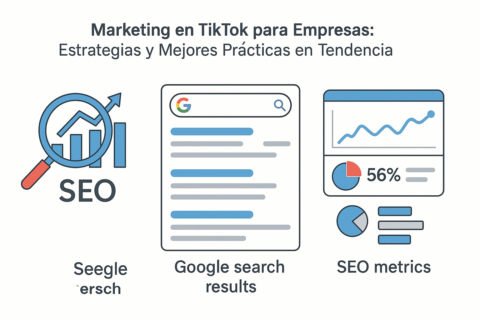 Ilustración sobre marketing en tiktok empresas