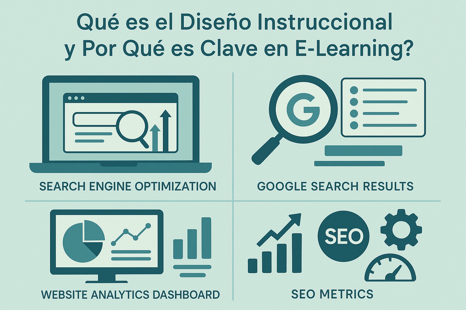Infografía: guía visual con conceptos y datos clave sobre ¿qué es el diseño instruccional y por qué es clave en e-learning?