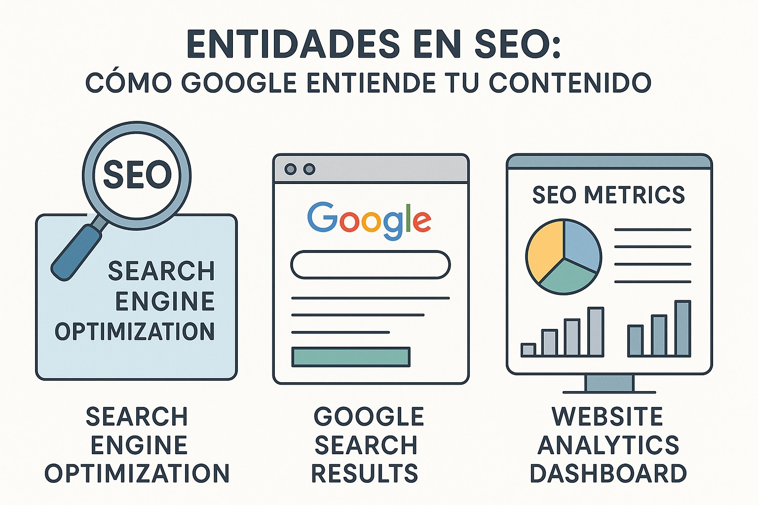 Ilustración sobre que son entidades seo