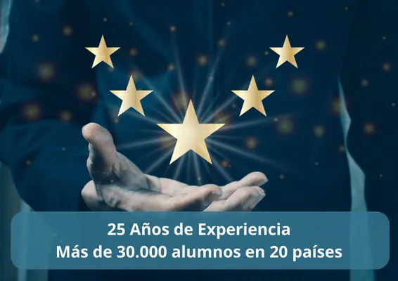 25 años de experiencia. Más de 30.000 alumnos en 20 países.